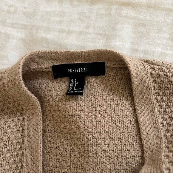 Forever 21 Tan & Black Striped Cardigan - Picture 5 of 5